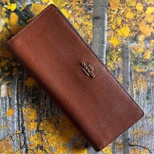 Coach Leather Slim Wallet
